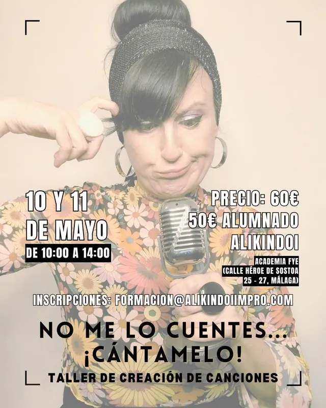 curso de escritura de canciones en málaga