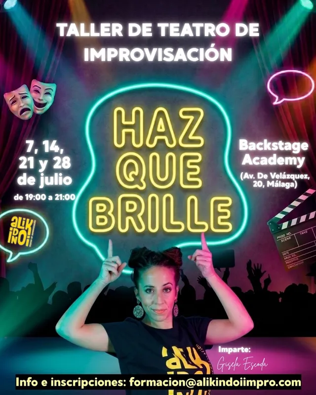 taller intensivo de teatro de improvisacion en malaga en julio