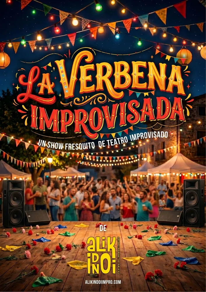 espectáculo de teatro improvisado al aire libre
