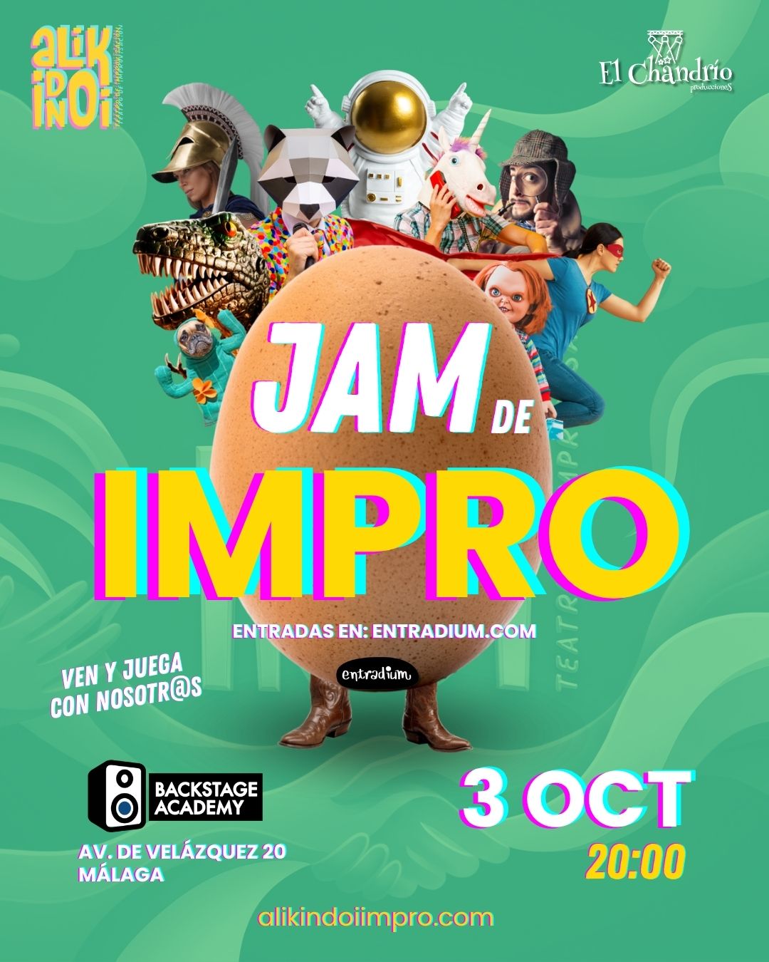 jams de teatro improvisado en malaga en octubre